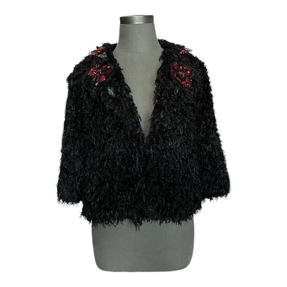 Dress Jacket ALBERTO MAKALI Cropped Fuzzy Blazer … - image 6