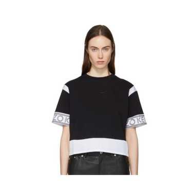 Kenzo Paris Black and White Mesh Boxy Crop Top Si… - image 1