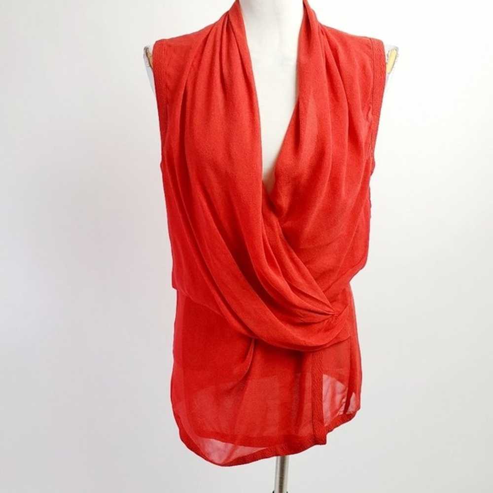 Helmut Lang 100% silk sleeveless blouse - sz small - image 2