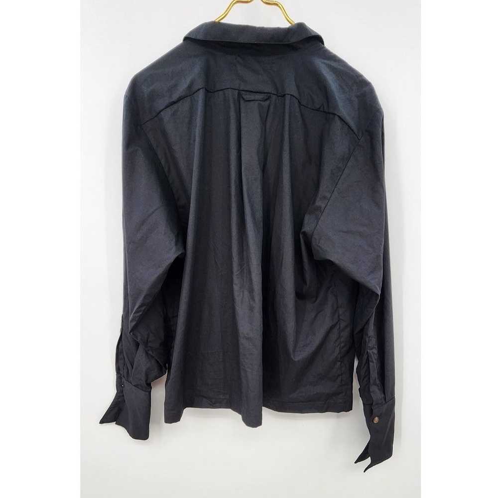 NA NIN Clarke Cotton Poplin Button Up Size 1 Blac… - image 7