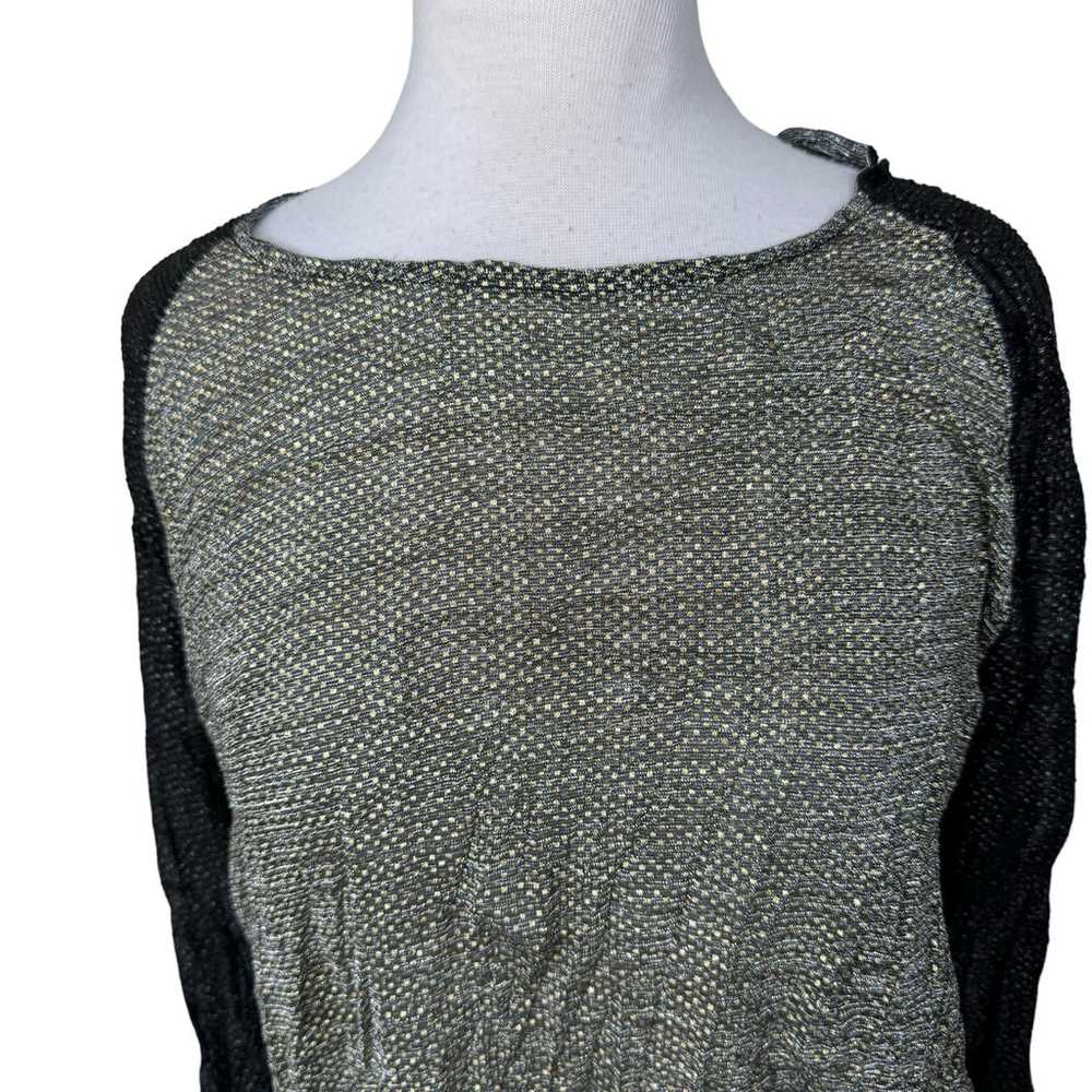 ALEMBIKA Crinkle Sheer Metallic Boatneck Tunic Bl… - image 7