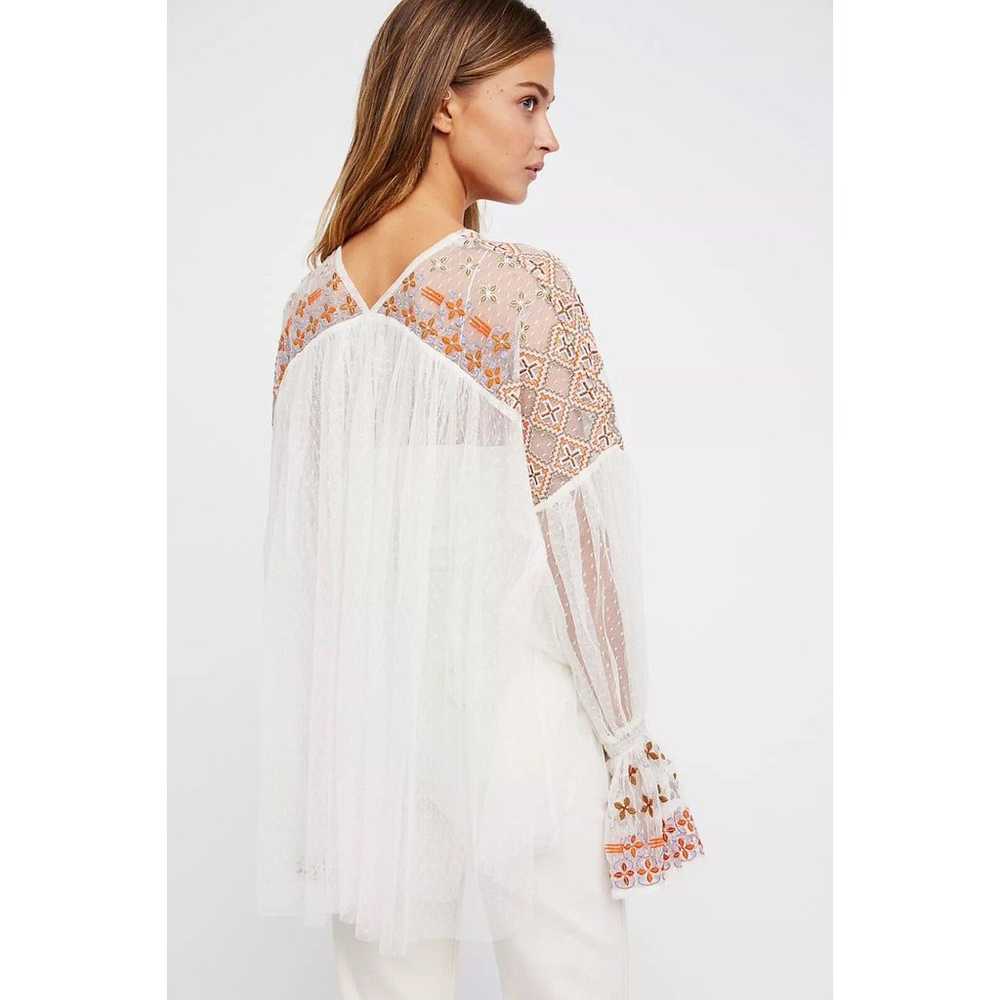 Free People Joyride Sheer Tulle Embroidery Oversi… - image 3