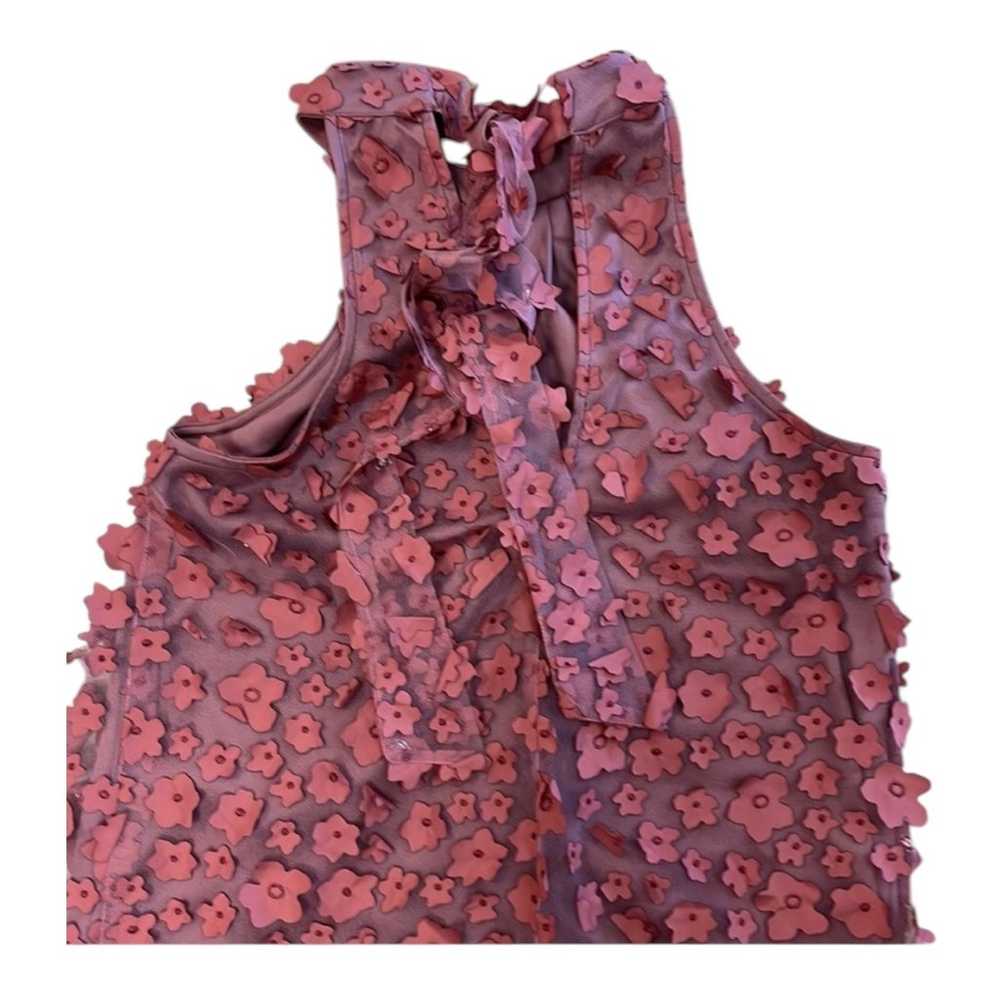 Anthropologie Eva Franco 3D Floral Halter Top Bur… - image 8