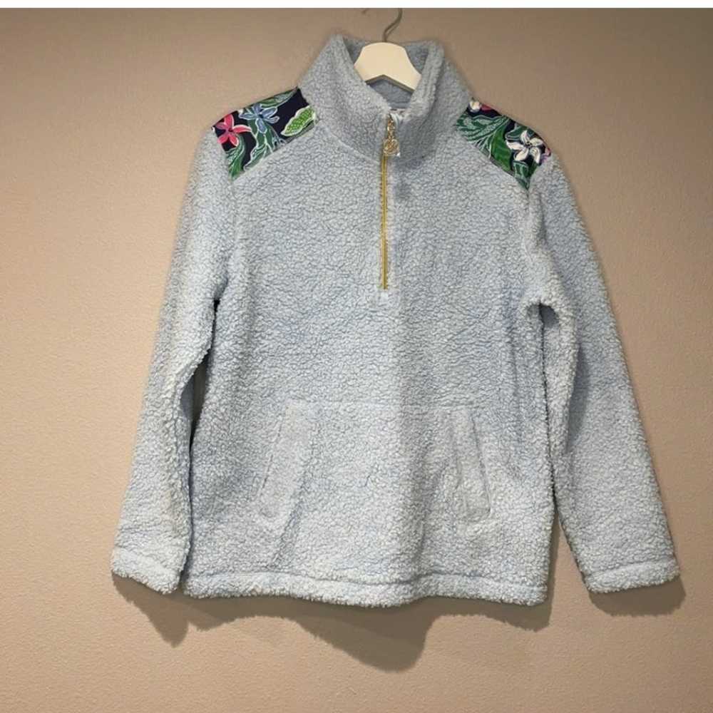 Lilly Pulitzer Wallen Sherpa Half Zip Jacket NWOT… - image 2