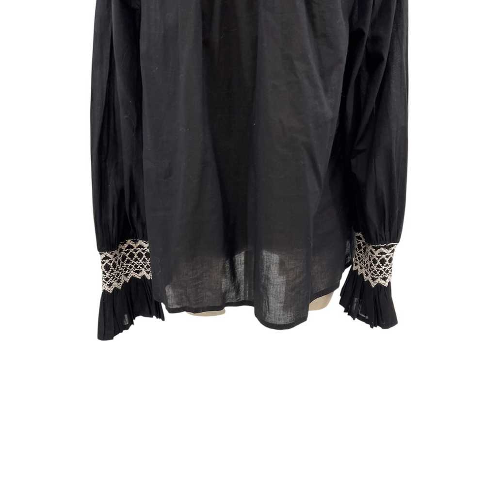 Figue Charlie Top Black Long Sleeve Embroidered B… - image 10