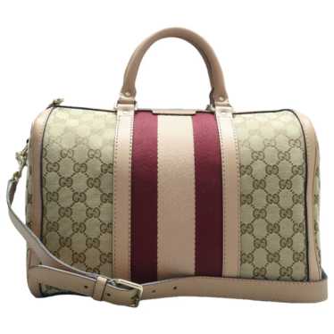 Gucci Boston cloth satchel