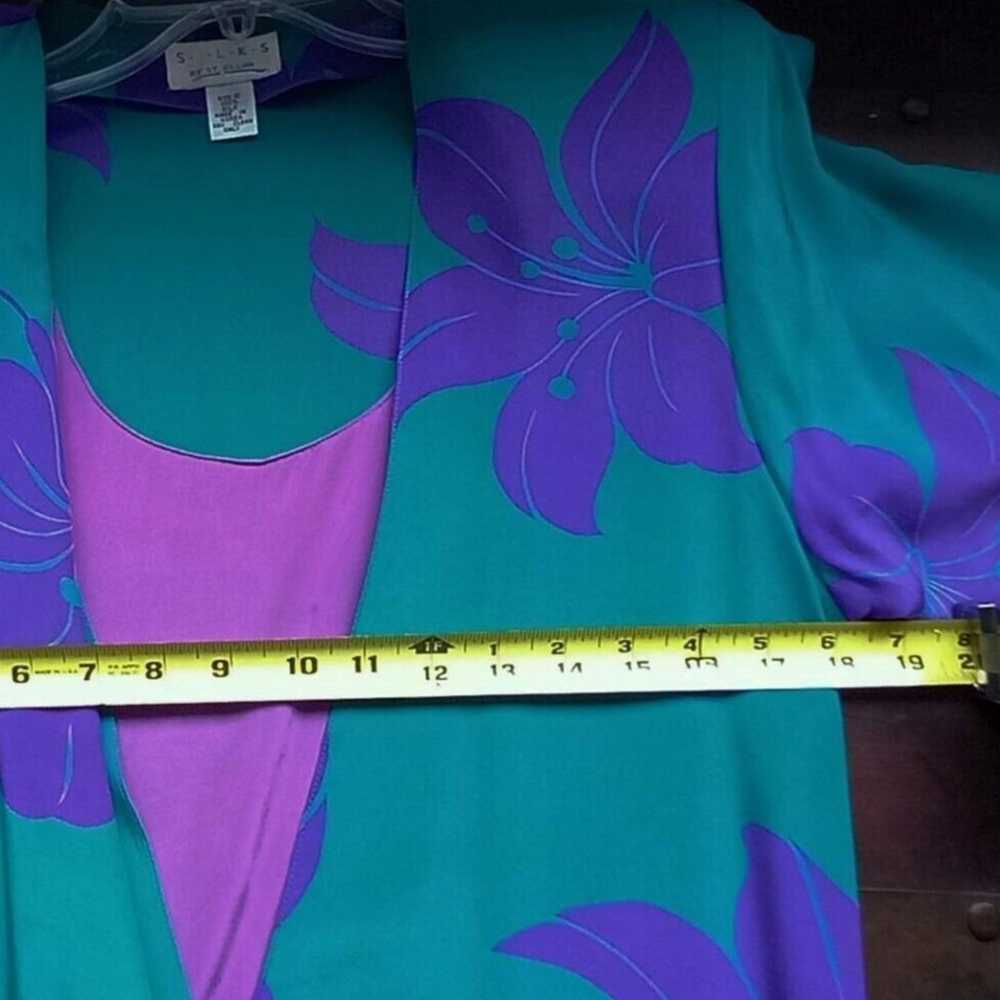 Vintage Silks ST Gillian size 10 sheath dress mid… - image 8