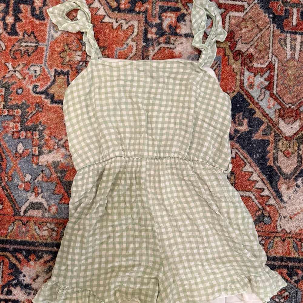 Altard State Gingham romper - image 1