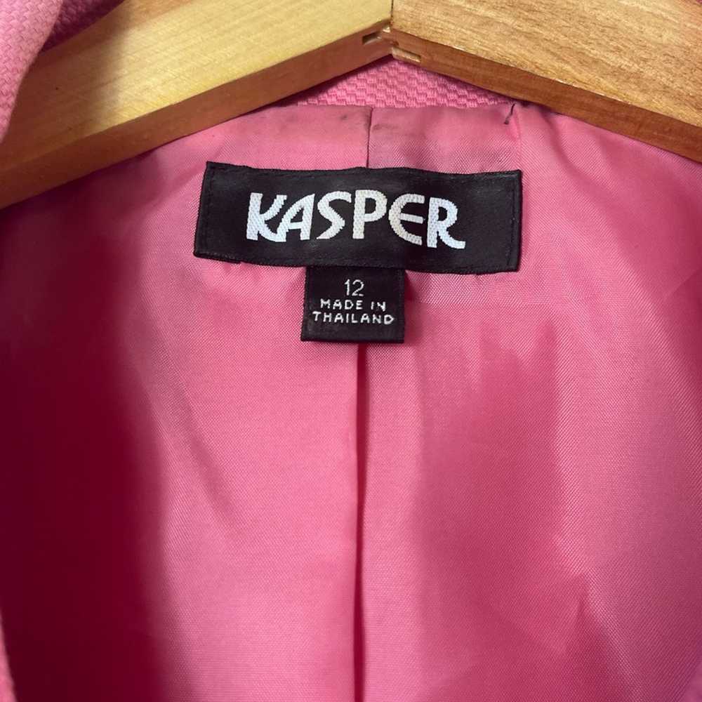 Vintage Women's Pink Kasper Vintage Skirt Suit Se… - image 2