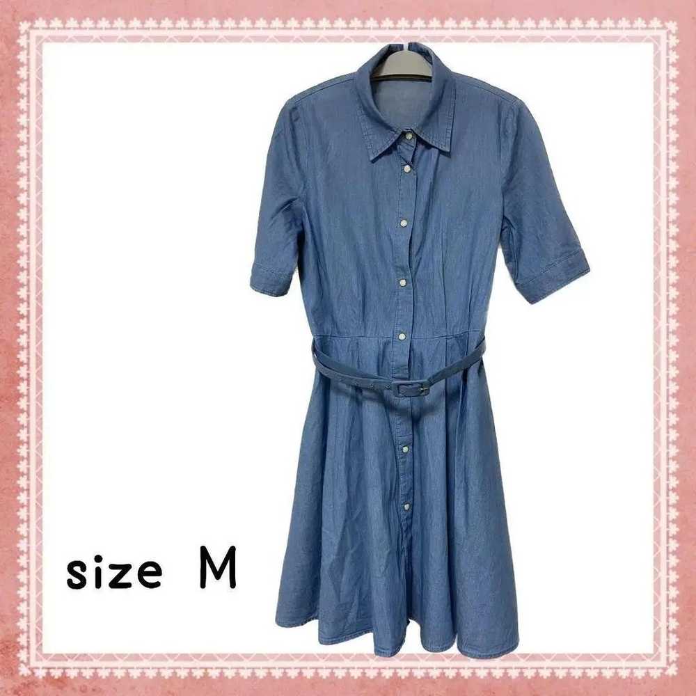 【First Come, First Served】Shirt Dress with Belt -… - image 1