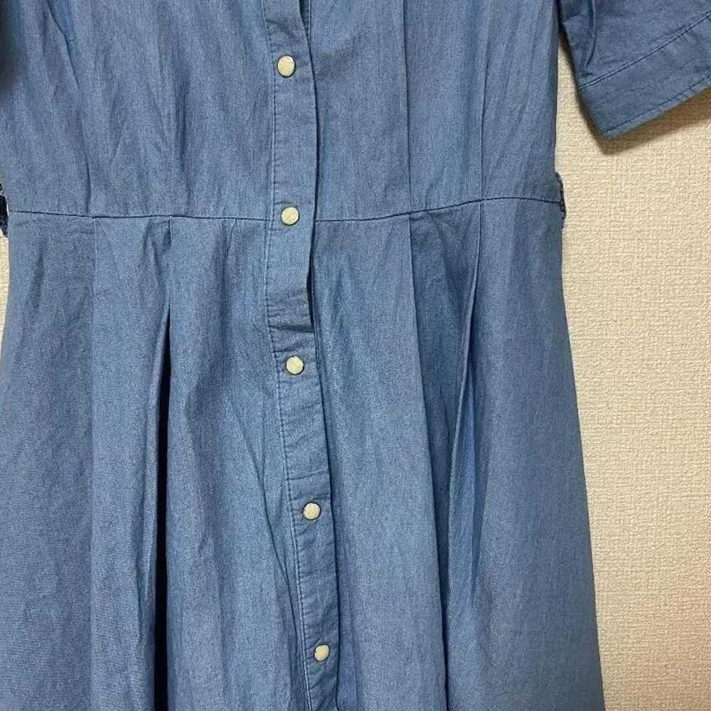 【First Come, First Served】Shirt Dress with Belt -… - image 5