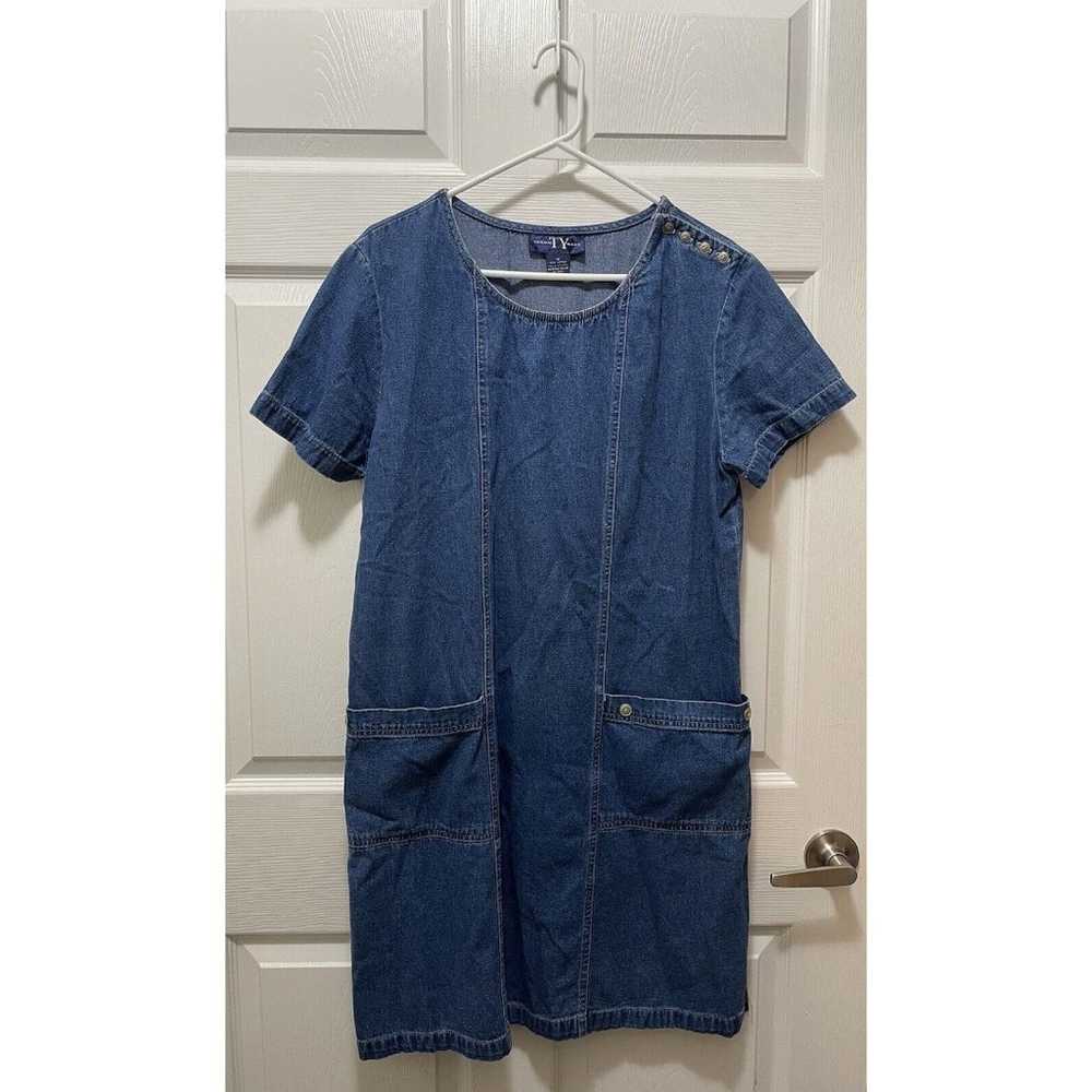 Vintage Women's Denim Jean Dress Size M TY Origin… - image 1