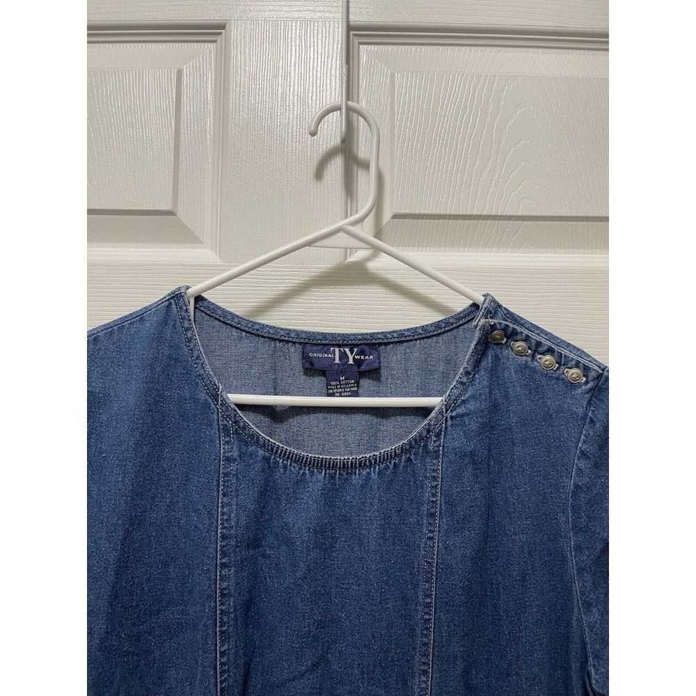 Vintage Women's Denim Jean Dress Size M TY Origin… - image 2