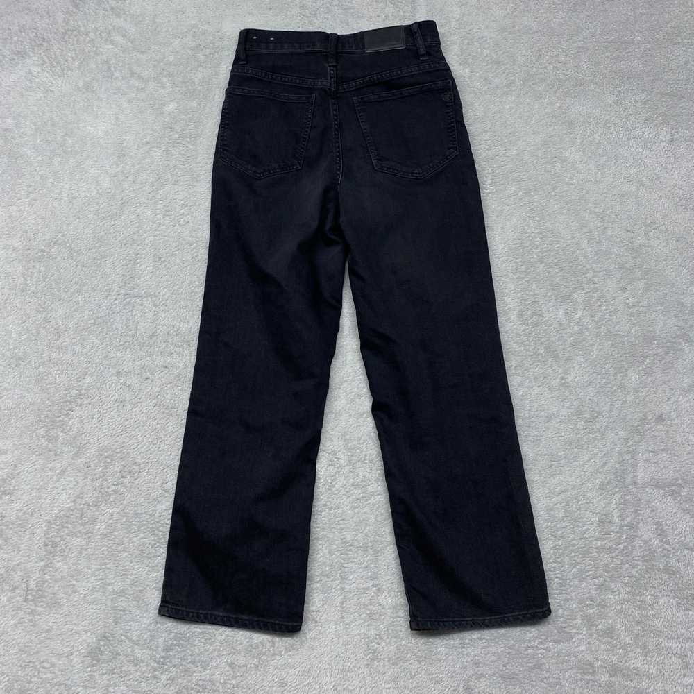 Madewell Jeans Womens 26 Black Slim Wide Leg Crop… - image 9