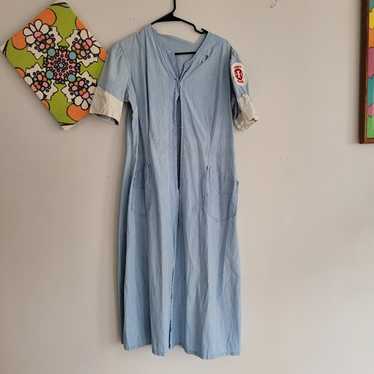 小鉄 USA製 40s~50s Vintage BRUCK'S NURSE BRUCK'S Navy Blue Wool GSPN Nurses Uniform Cape Vtg 50s-60s