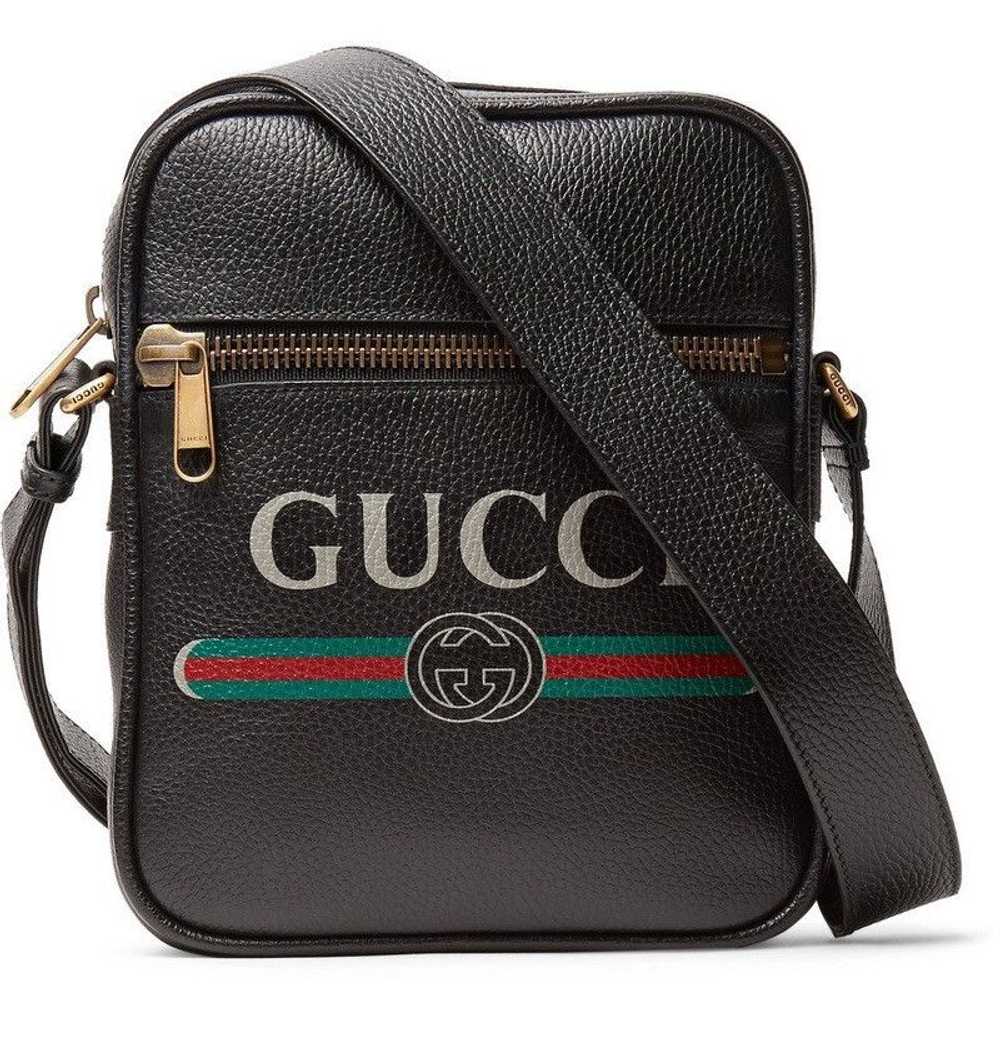 Gucci Gucci Print Messenger Bag Vintage Logo Black - image 1