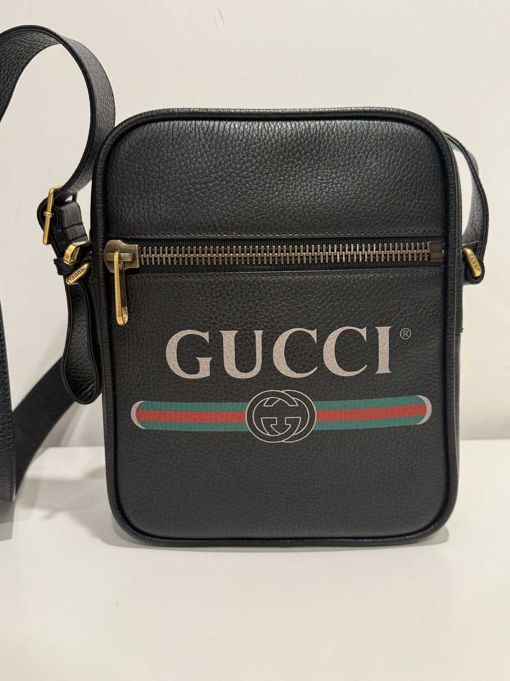 Gucci Gucci Print Messenger Bag Vintage Logo Black - image 2