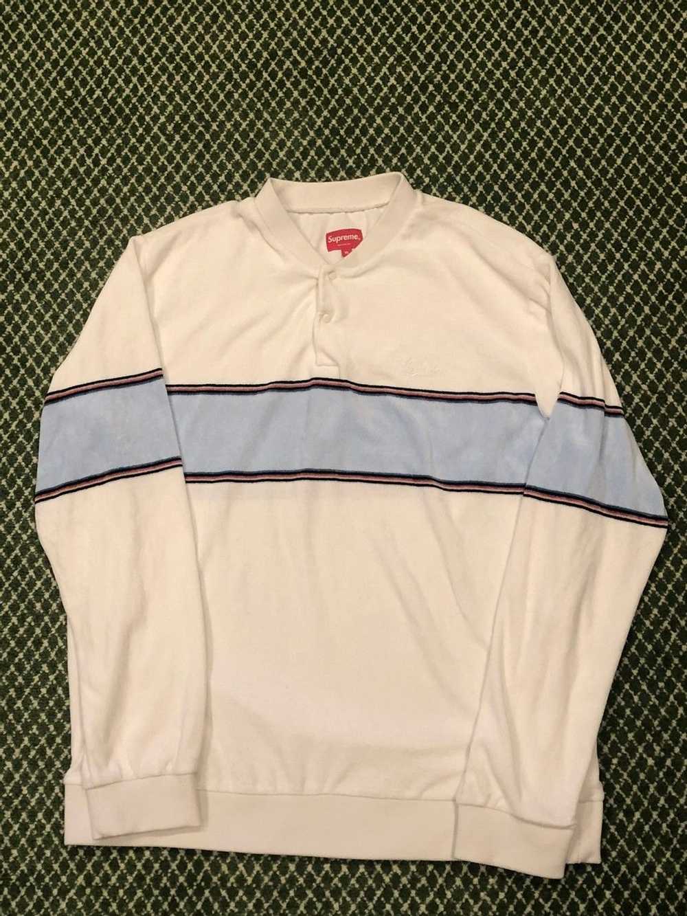 Supreme SS17 Supreme Velour Snap Henley - image 1