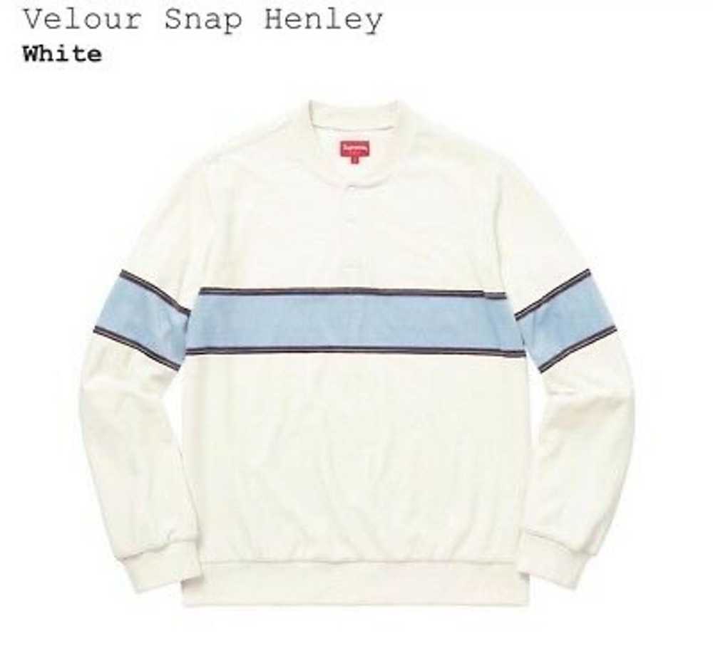 Supreme SS17 Supreme Velour Snap Henley - image 5