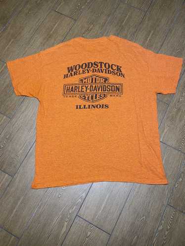 Harley Davidson × Vintage Woodstock Logo T Shirt