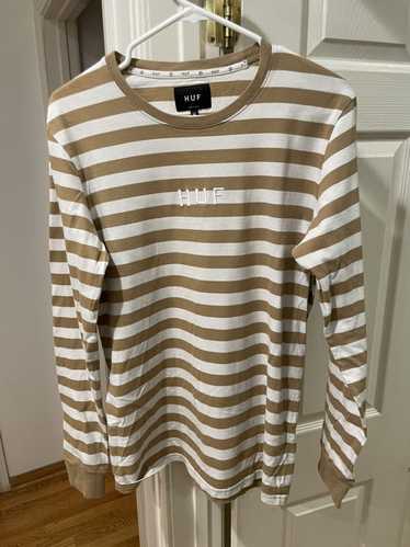 Huf HUF Striped Long Sleeve White/Tan