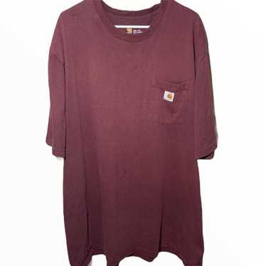 Carhartt Carhartt Original Fit Maroon T-Shirt XXL… - image 1