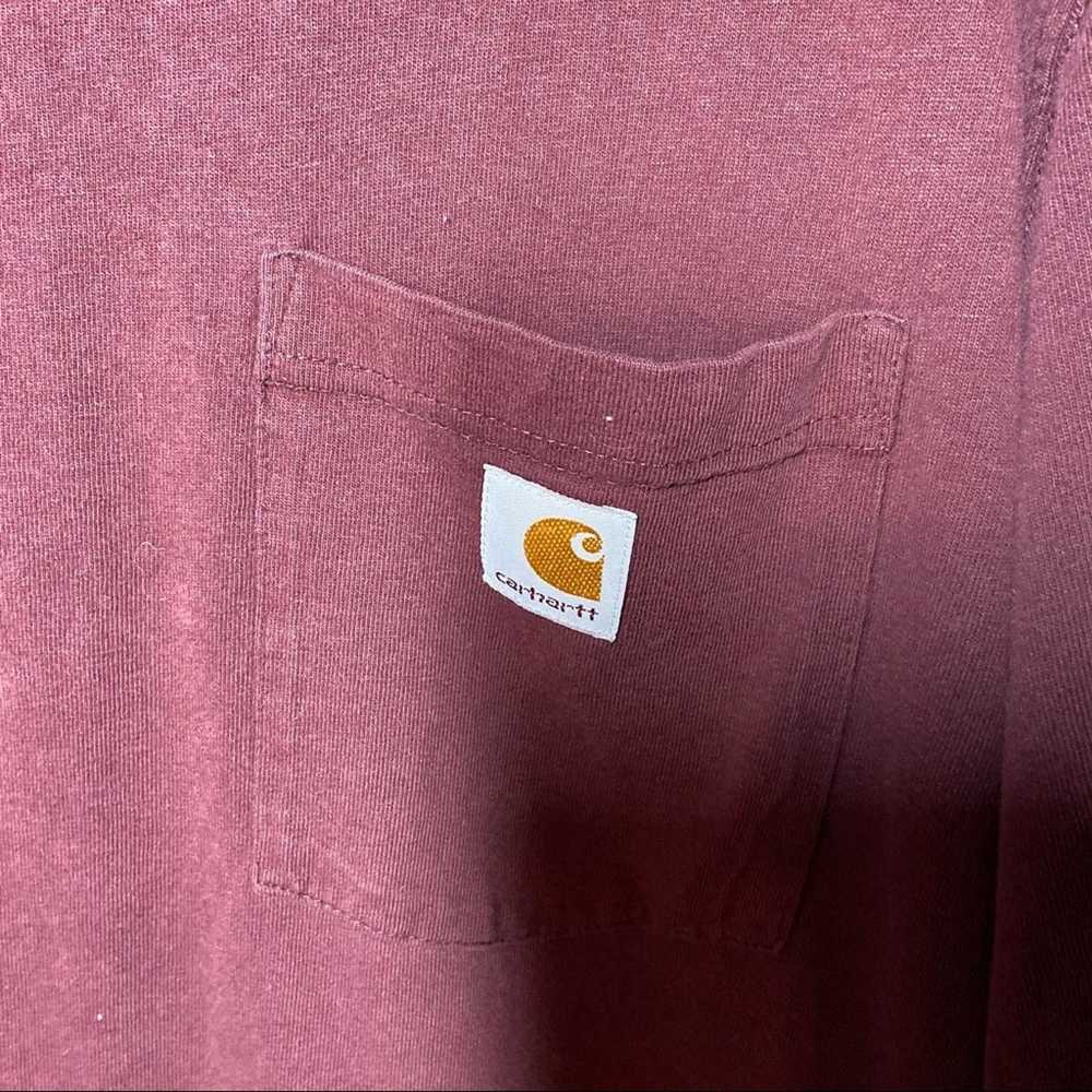 Carhartt Carhartt Original Fit Maroon T-Shirt XXL… - image 2