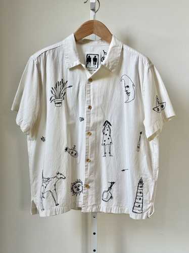 Samuel Zelig Embroidered Camp Shirt