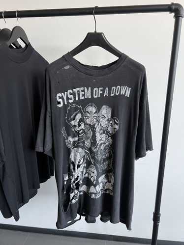 Band Tees × Vintage Vintage Shredded System Of A D