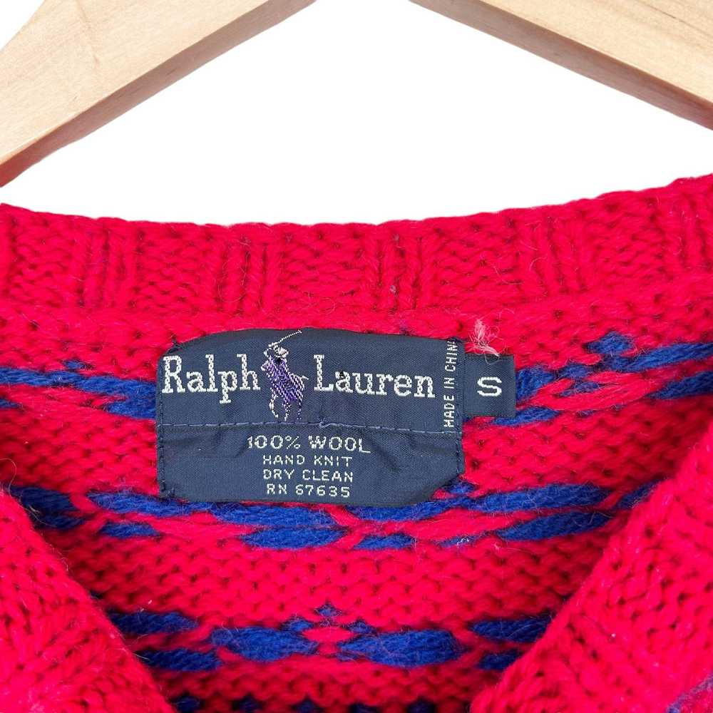 Ralph Lauren Vintage Ralph Lauren Red Reindeer Wo… - image 3