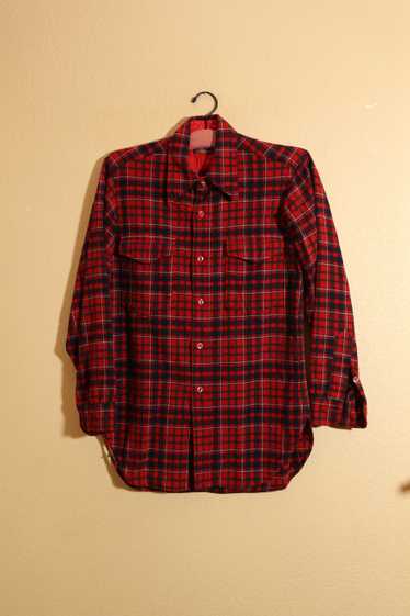 Pendleton Vintage Pendleton Wool Red Tartan Flanne