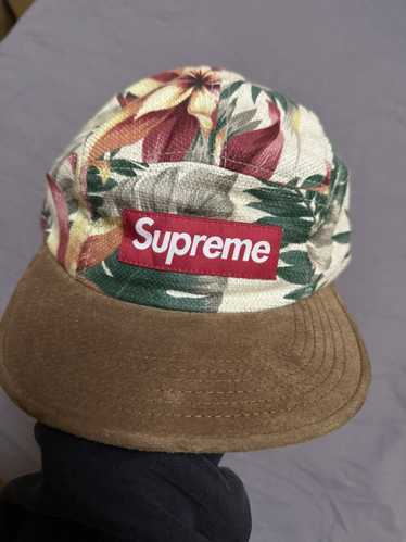 希少Supreme 12SS Floral Suede Camp Cap Supreme シュプリーム 12SS Floral Suede Camp Cap フローラル