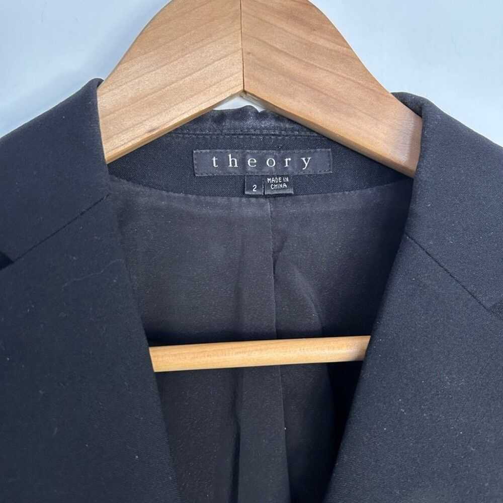 Theory Theory Slim Black Blazer in Good Wool Size… - image 4