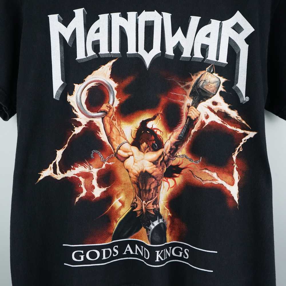 Band Tees × Rock T Shirt × Vintage 1990s Manowar … - image 2