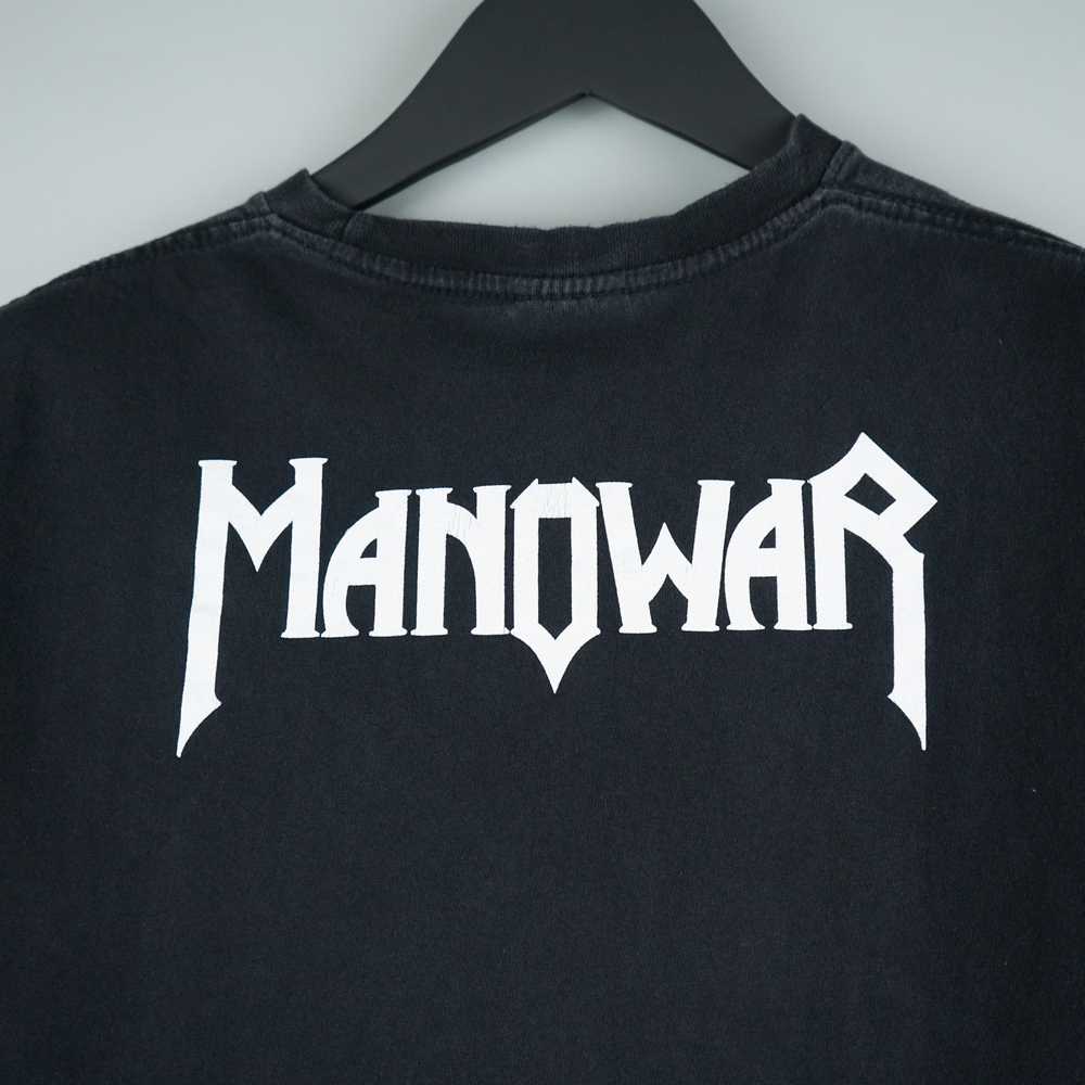 Band Tees × Rock T Shirt × Vintage 1990s Manowar … - image 7