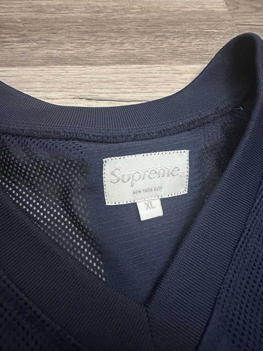 Supreme Supreme Velvet Logo Mesh Stripe Top Jersey - image 6