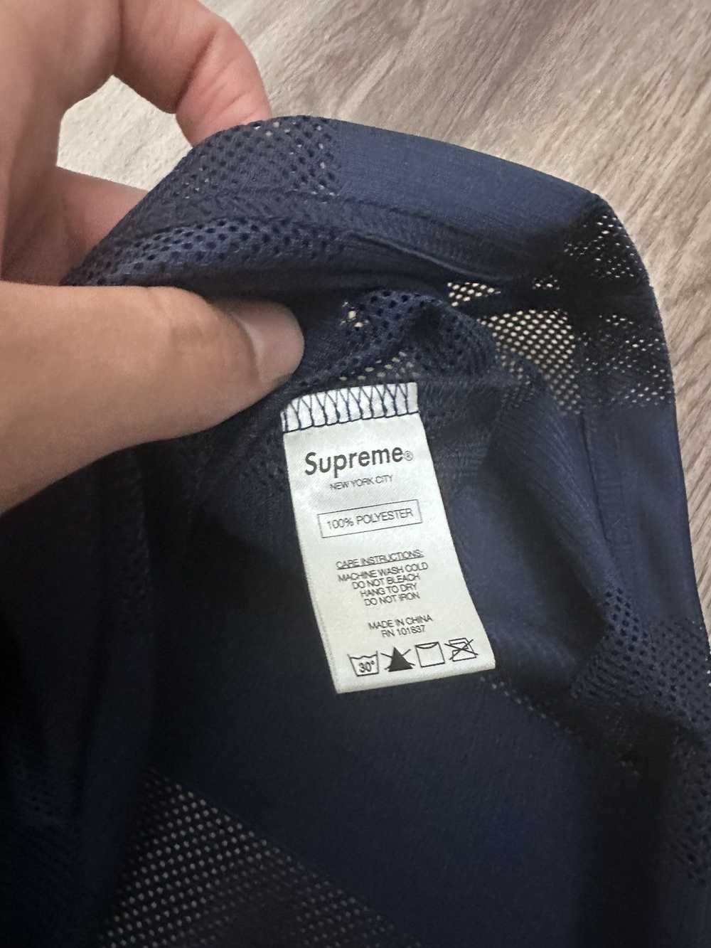 Supreme Supreme Velvet Logo Mesh Stripe Top Jersey - image 7