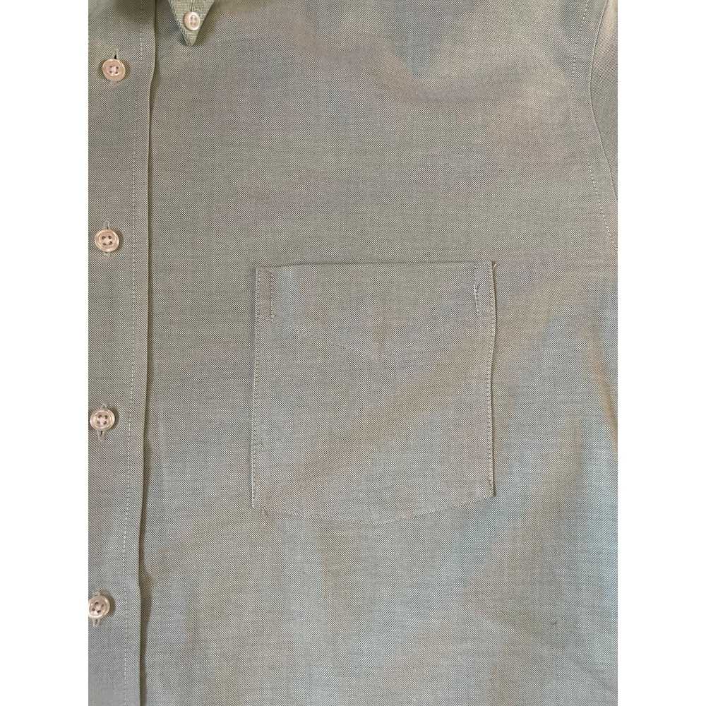 Stafford Vintage Stafford Cotton Oxford Green Shi… - image 7