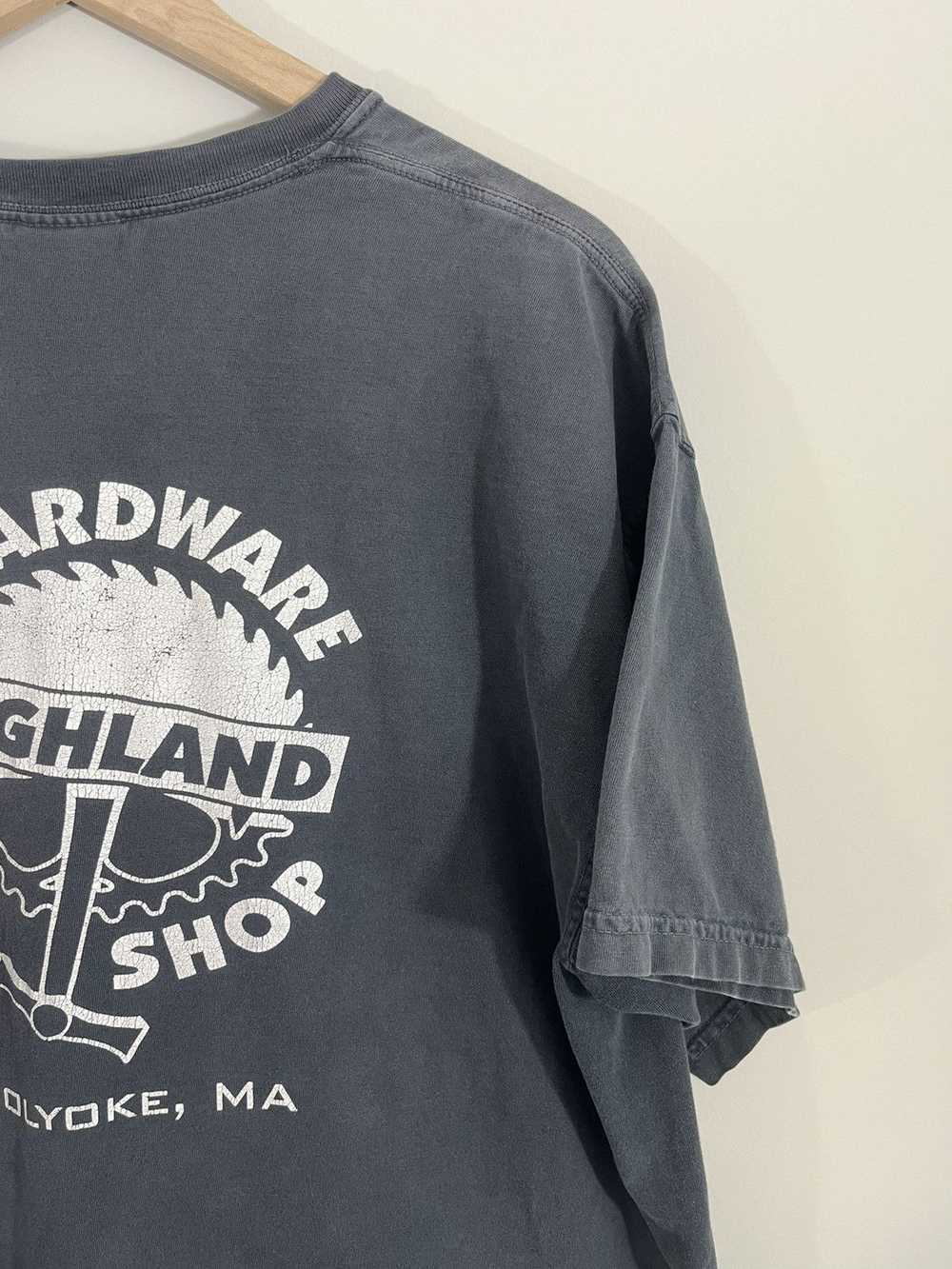 Vintage Sun Faded Highland Bike Shop Distressed T… - image 10