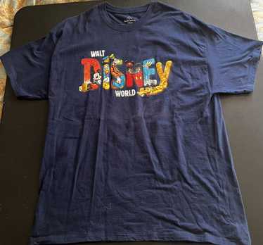 Disney × Vintage Vintage Disney Navy Blue T-Shirt - image 1