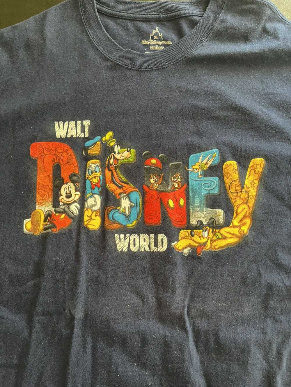 Disney × Vintage Vintage Disney Navy Blue T-Shirt - image 4