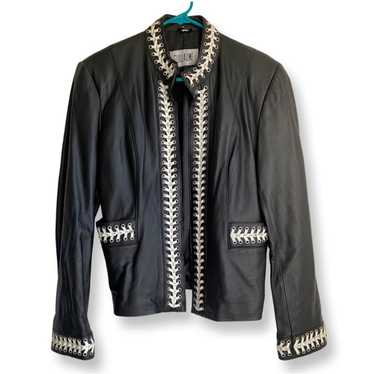 Guillaume Vintage Guillaume Black Leather Jacket W