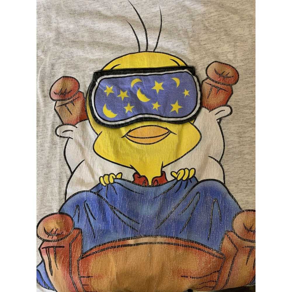 Vintage Vtg Tweety Bird T ShIrt Wights Out 1999 L… - image 8