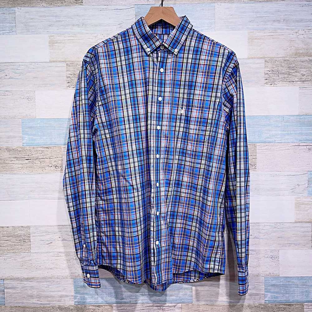 Johnnie O Johnnie O Twill Button Down Shirt Blue … - image 1