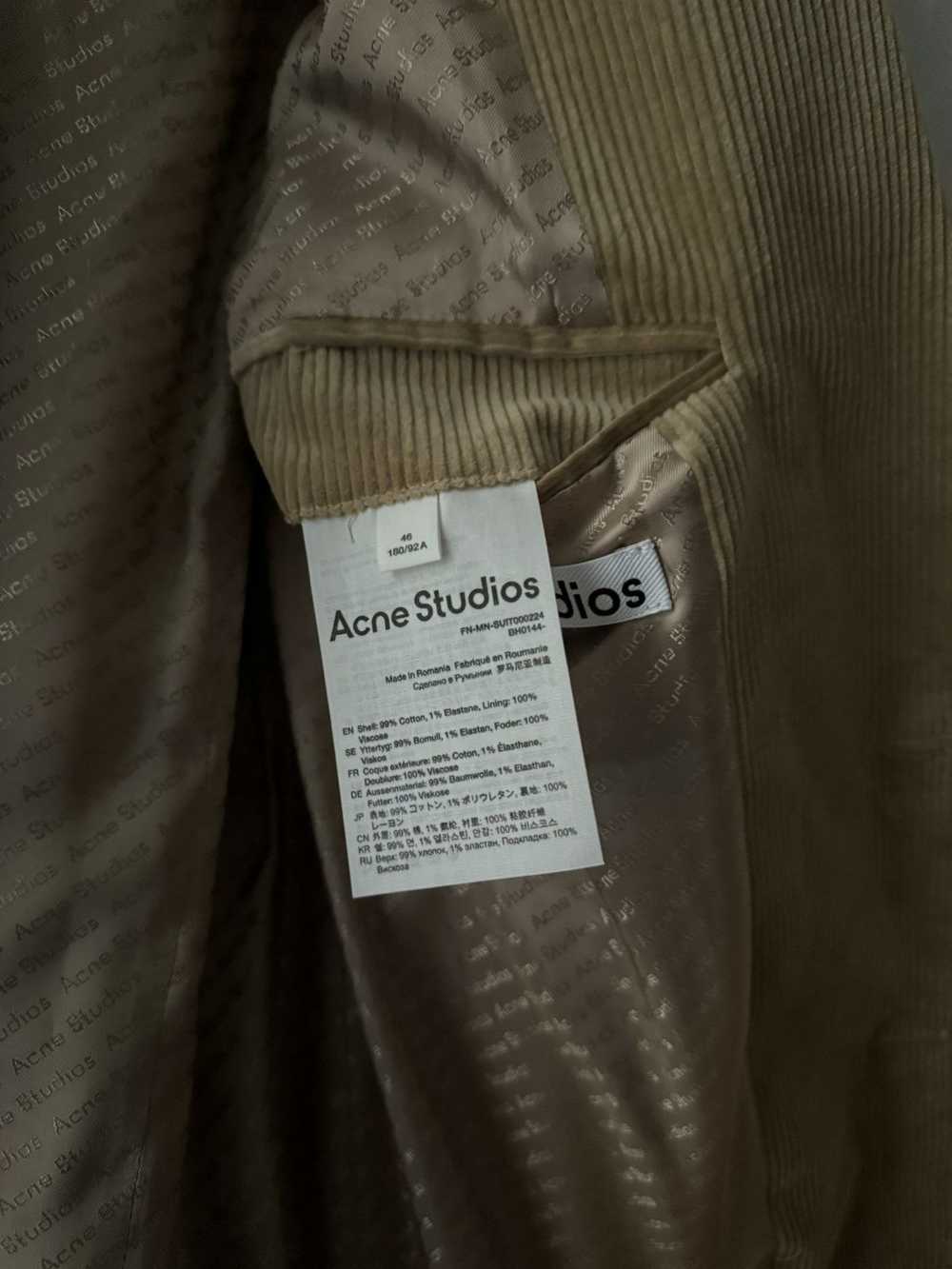 Acne Studios Acne Studios Corduroy Cotton Blazer - image 5