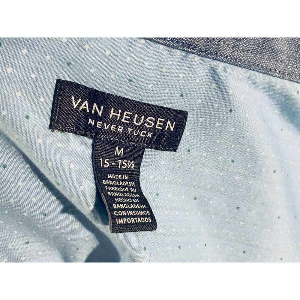 Van Heusen Van Heusen Never Tuck Mens Medium Blue… - image 4