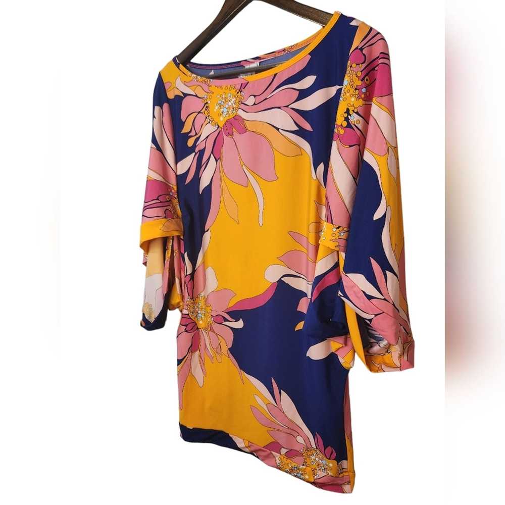 Trina Turk Trina Turk breeze swim tunic dress Flo… - image 7