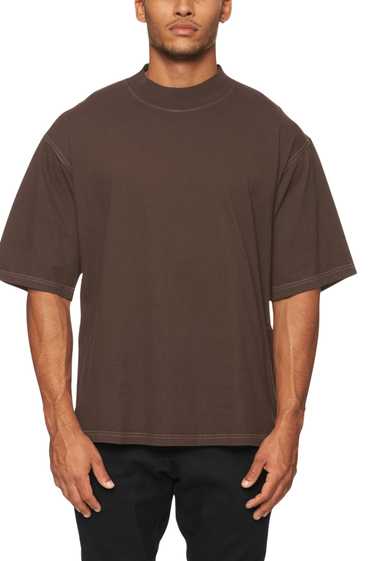 ASRV 0385. CottonPlus Oversized Mock Neck Tee - Da