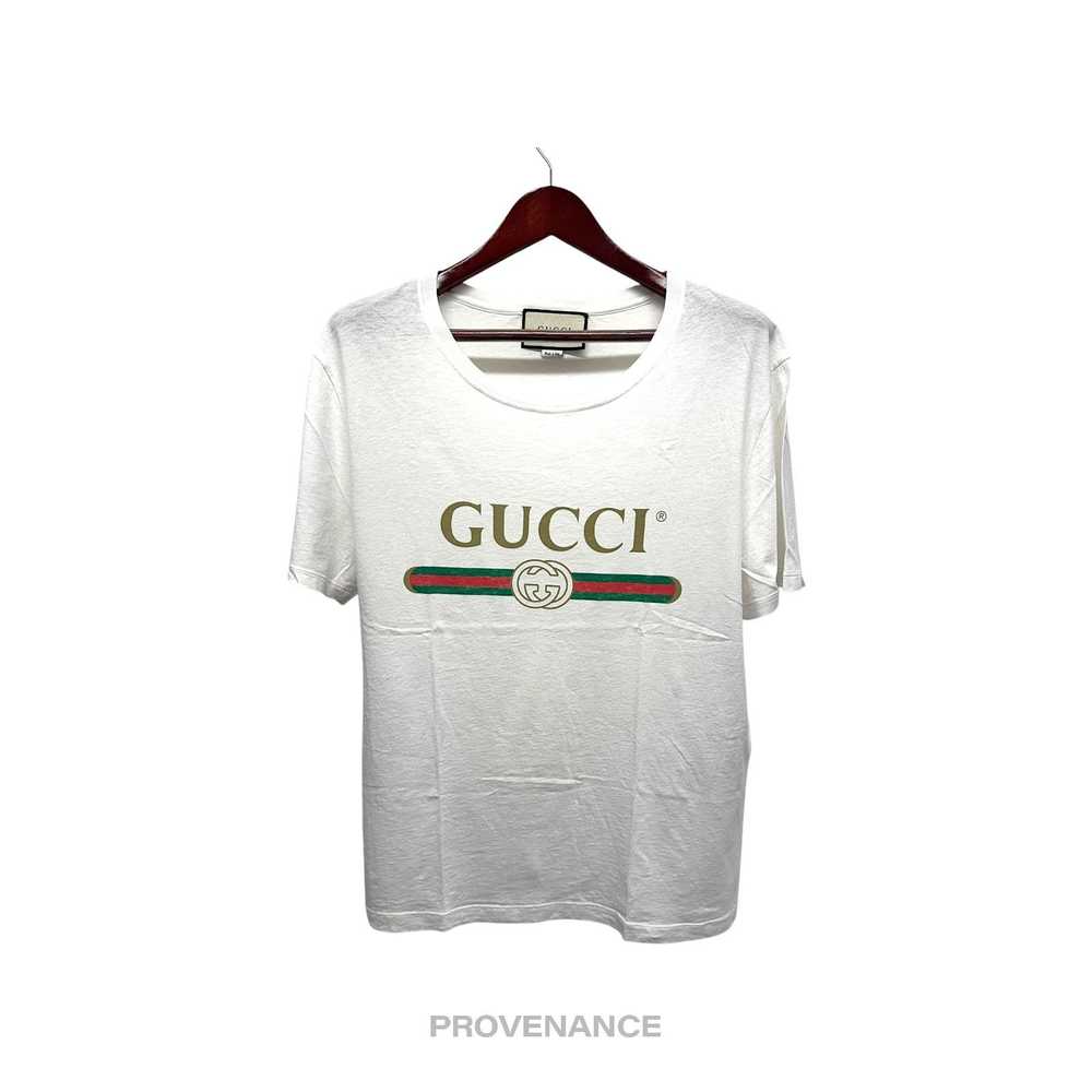 Gucci 🔴 Gucci GG Signature Web Vintage Logo T-Sh… - image 1