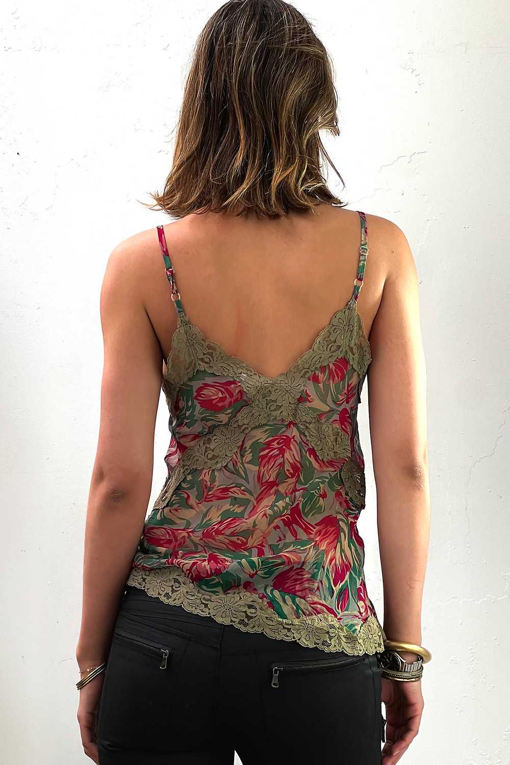 Vintage Silk Chiffon Cami Tank Top Selected by An… - image 2